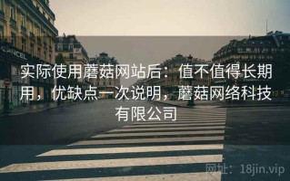 实际使用蘑菇网站后：值不值得长期用，优缺点一次说明，蘑菇网络科技有限公司