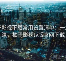 柚子影视下载常用设置清单：一篇讲清，柚子影视tv版官网下载