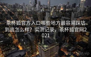 茶杯狐官方入口哪些地方最容易踩坑到底怎么样？实测记录，茶杯狐官网2021