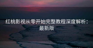 红桃影视从零开始完整教程深度解析：最新版