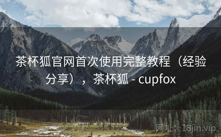茶杯狐官网首次使用完整教程（经验分享），茶杯狐 - cupfox