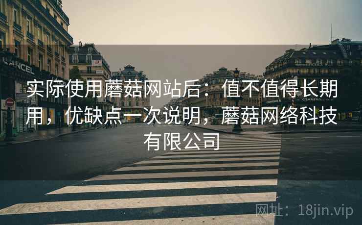 实际使用蘑菇网站后：值不值得长期用，优缺点一次说明，蘑菇网络科技有限公司