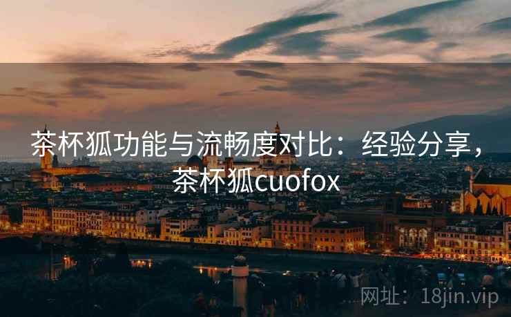 茶杯狐功能与流畅度对比：经验分享，茶杯狐cuofox