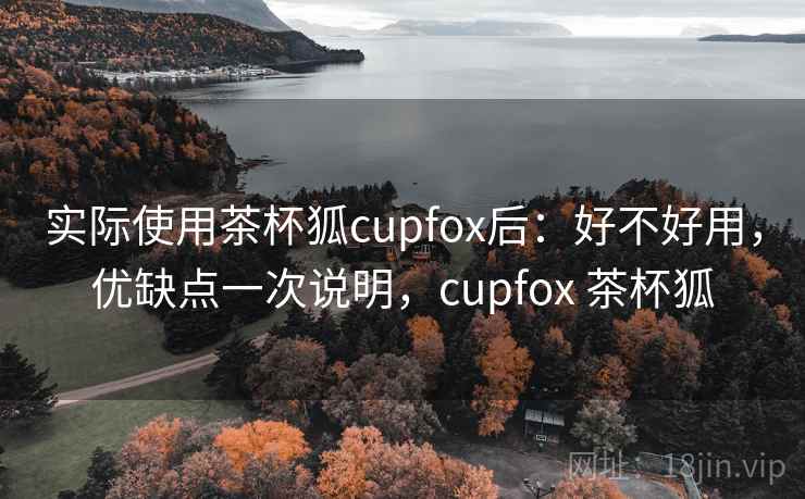实际使用茶杯狐cupfox后:好不好用,优缺点一次说明,cupfox 茶杯狐 实际使用茶杯狐cupfox后:好不好用,优缺点一次说明,cupfox 茶杯狐